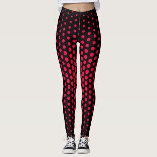 Leggings Rose américain Techno Dot Motif