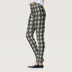 Leggings Rose blanche