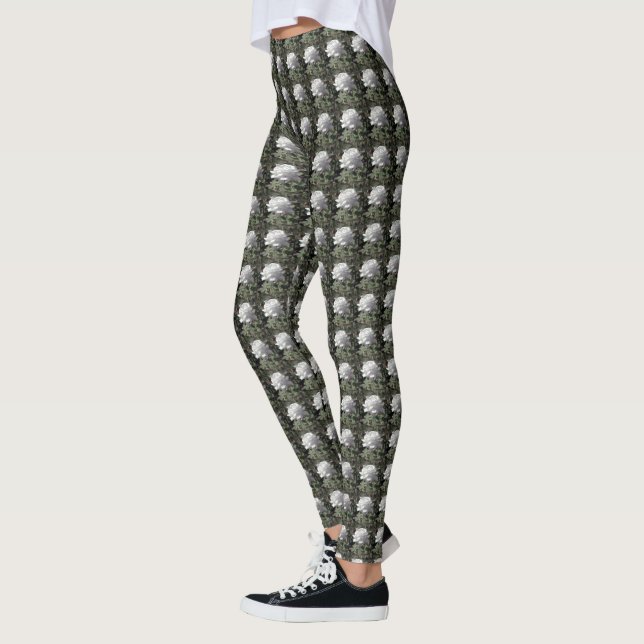 Leggings Rose blanche (Gauche)