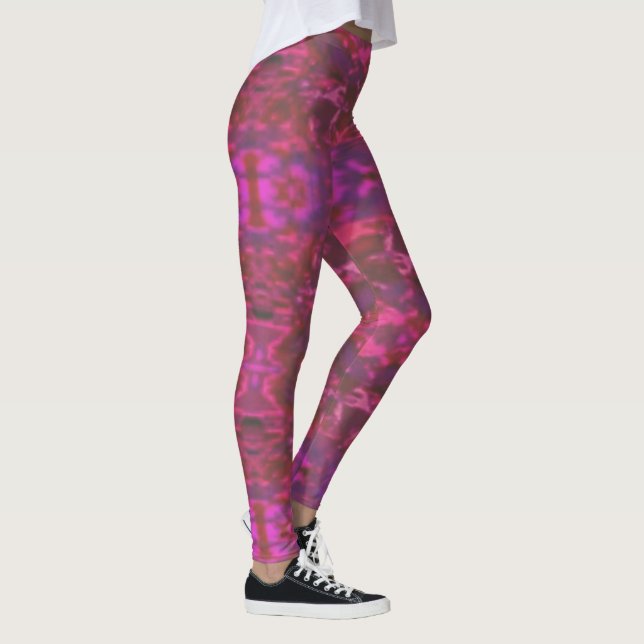 Leggings Rose Chaud Passionné Violet ! Fun Yoga Pant Leggin (Droite)