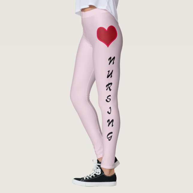 Leggings Rose de guêtres de soins d'amour (Gauche)
