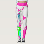 Leggings Rose de tisonnier de nerf de boeuf de jeu de carte<br><div class="desc">Guêtres d'amusement à porter au casino,  à la nuit de tisonnier ou au jeu de carte amical. Ces guêtres ont l'as et le cric de cartes de jeu avec des jetons de poker dans les gros caractères. La couleur d'arrière - plan est rose.</div>