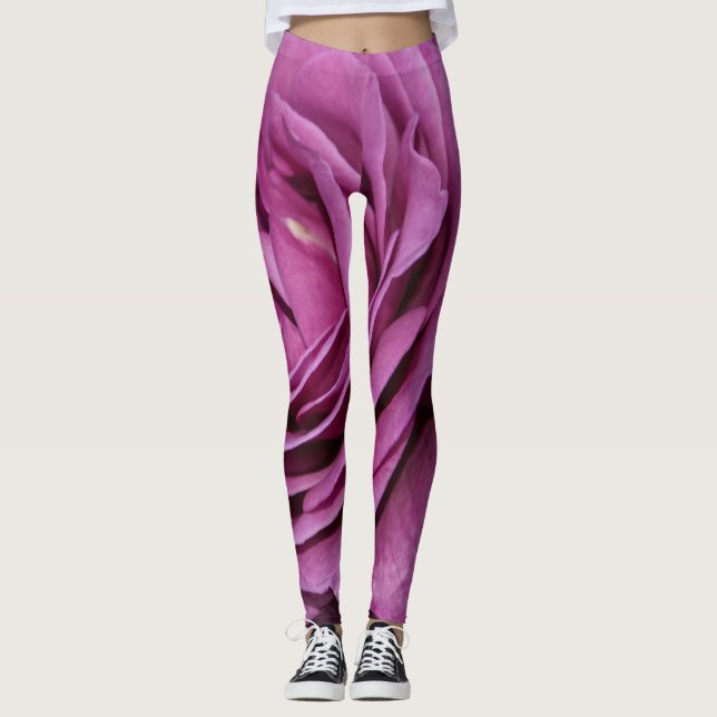 Leggings Rose du jardin Magenta (Devant)