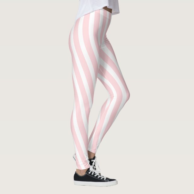 Leggings rose et blanc bébé (Droite)