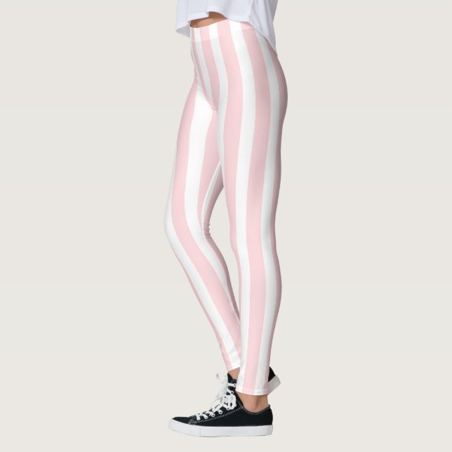 Leggings rose et blanc bébé (Gauche)