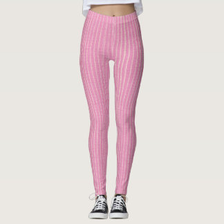 Leggings Rose et blanc, Pinces rose pâle et rose