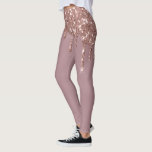 Leggings Rose Gold Glam Parties scintillant Sparkle Drivers<br><div class="desc">Cette conception peut être personnalisée en choisissant l'option Modifier la conception. Vous pouvez également transférer sur d'autres objets. Contactez-moi à l'adresse colorflowcreations@gmail.com ou utilisez l'option conversation en haut de la page si vous souhaitez avoir cette conception sur un autre produit ou si vous avez besoin d'aide pour cette conception. L'aspect...</div>