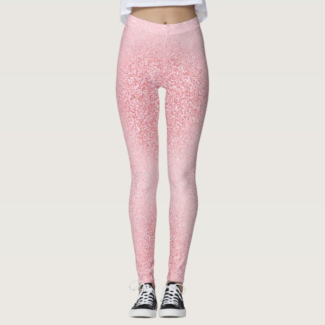 Leggings Rose Gold tendance moderne élégant Modèle (Devant)