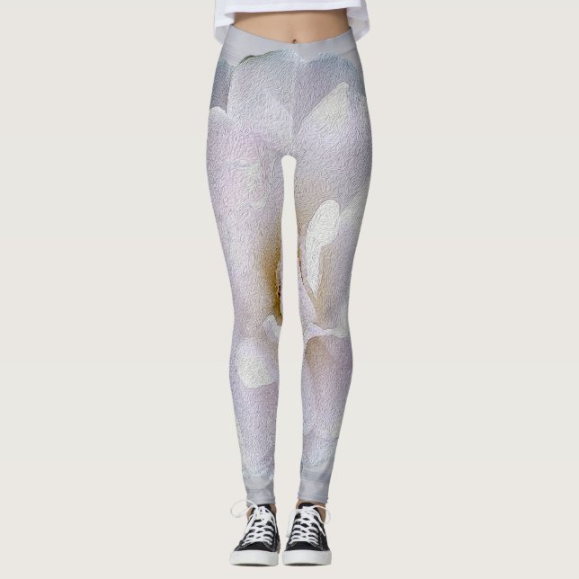 Leggings Rose gris rose (Devant)