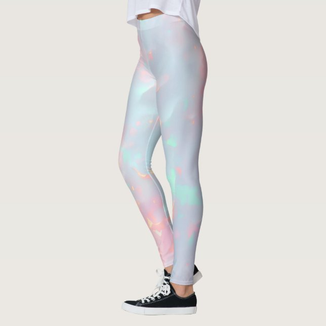 Leggings Rose Pâle Menthe Douce Or Luxe Collection Moderne (Gauche)