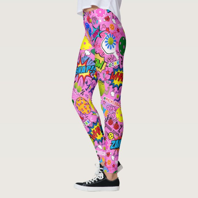😍 Leggings rose pickleball mixte (Gauche)