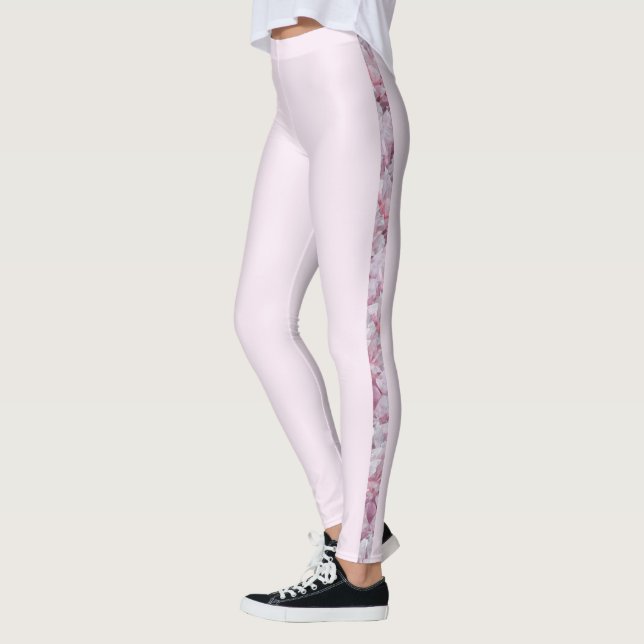 Leggings Rose Quartz Pastel Rose Grey Moderne Feminine Chic (Gauche)