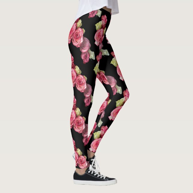 Leggings Rose rose floral (Droite)