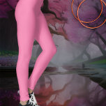 Leggings Rose Rose solide<br><div class="desc">Une solide jambe rose à l'ombre d'un rose rose chaleureux et flatteur.</div>