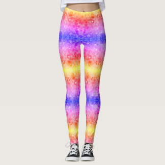 Leggings Rose Rouge Bleu + Jaune Couleurs sur Moderne Perso