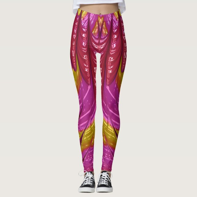 Leggings ~ rose rouge or bleu ~ Original (Devant)