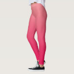 Leggings Rose Saumon Rouge Ombré<br><div class="desc">Joli dégradé rose pour vos séances de yoga. 
Fond ombré allant du corail ou rose saumon au rouge rosé.
Ajoutez un texte personnalisé si vous le souhaitez.</div>