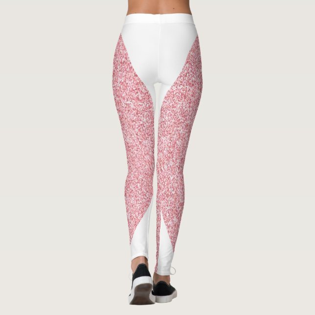 Leggings Rose tendance Or moderne Elégant Modèle (Dos)