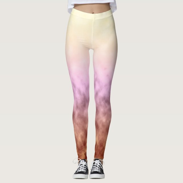 Leggings Rose tombée au miel (Devant)