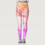 Leggings Rose violet rouge jaune blanc moderne Abstrait<br><div class="desc">Rose violet rouge jaune blanc moderne élégante jambe Modèle d'art Abstrait.</div>