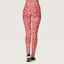 leggings roses aux fraises
