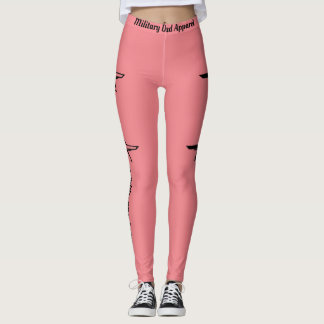 Leggings roses avec chasseurs F-22