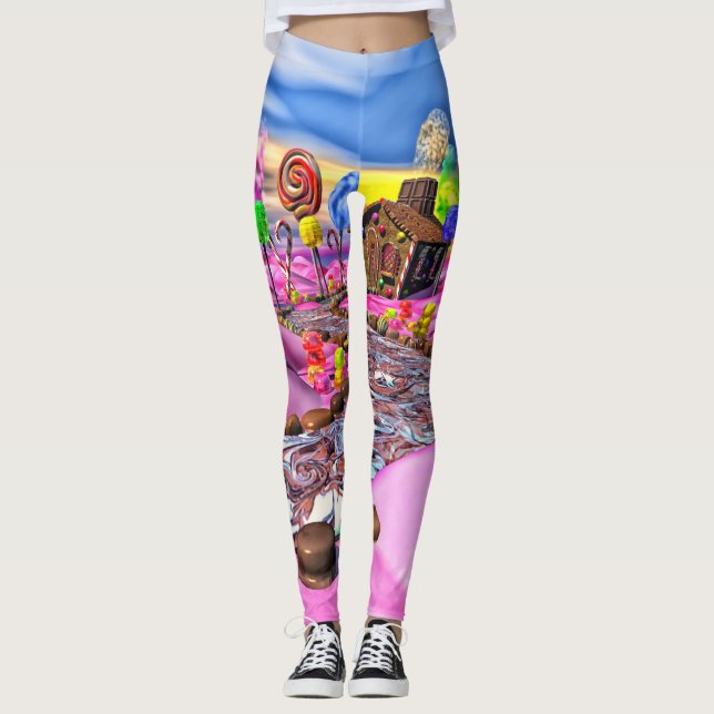 Leggings roses Candyland (Devant)