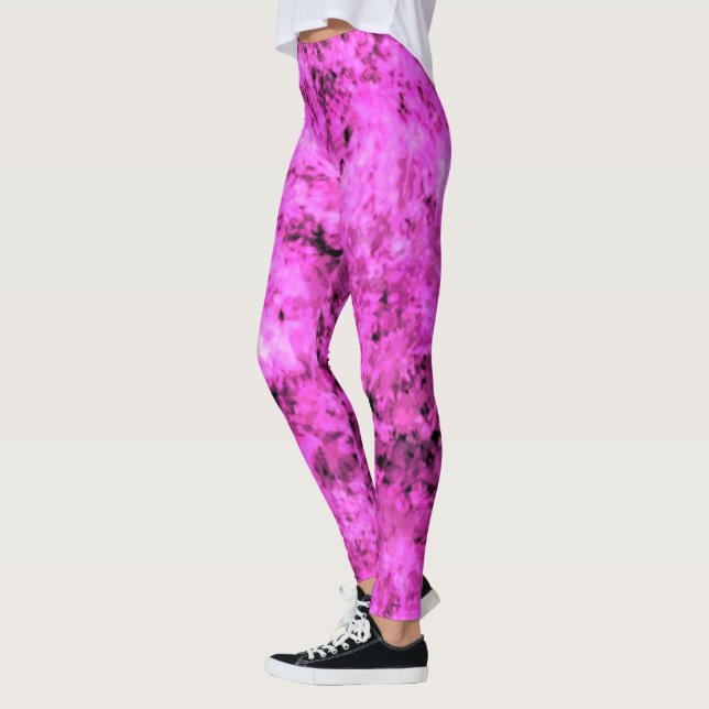 Leggings roses chauds (Gauche)
