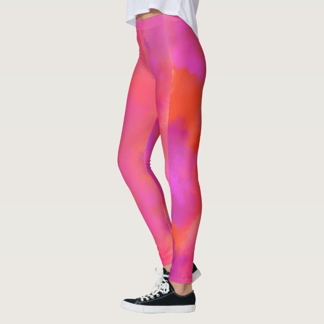 Leggings roses chauds (Gauche)