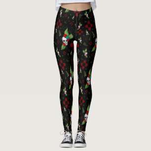 Leggings Roses crâne Zia Sun Green Black Nouveau-Mexique