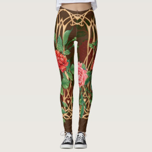 Leggings Roses de l'Art Nouveau : L'imitation de l'osier