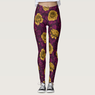 Leggings Roses jaunes
