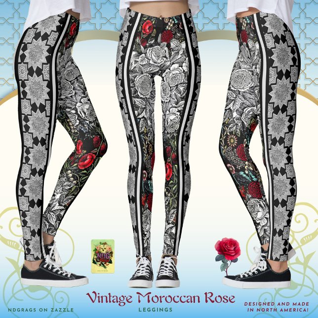 Leggings Roses marocains vintages (Créateur téléchargé)