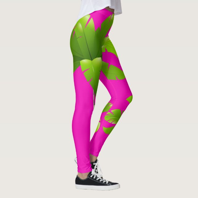 Leggings roses Palm Tree (Droite)