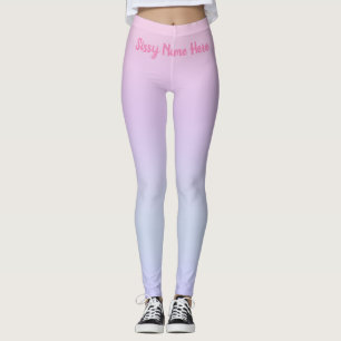 Leggings roses personnalisables pour soies Femboy
