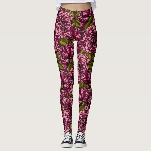 Leggings Roses pour vous (Devant)