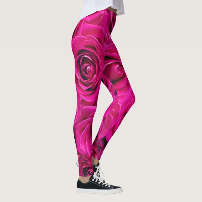 Leggings Roses roses (Amour et Romance) (Droite)