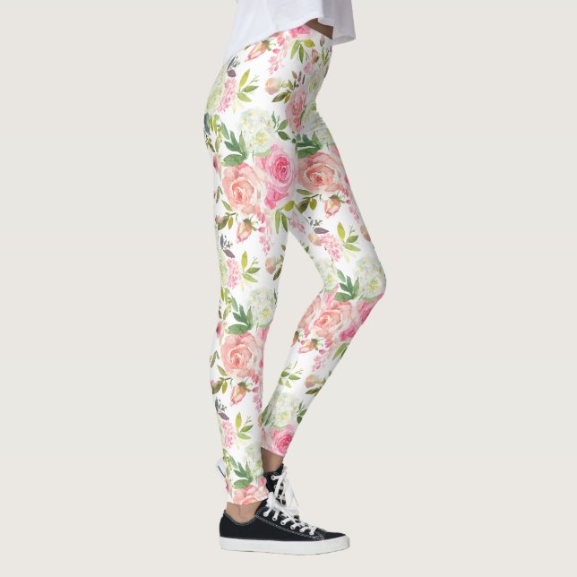 Leggings Roses roses roses Yoga Pilates Pantalons chauds Le (Droite)
