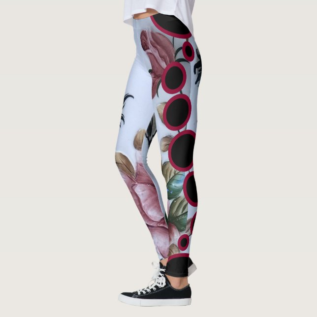 Leggings Roses rouges (Gauche)