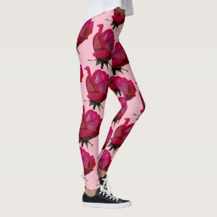 Leggings roses rouges Thunder_Cove rose
