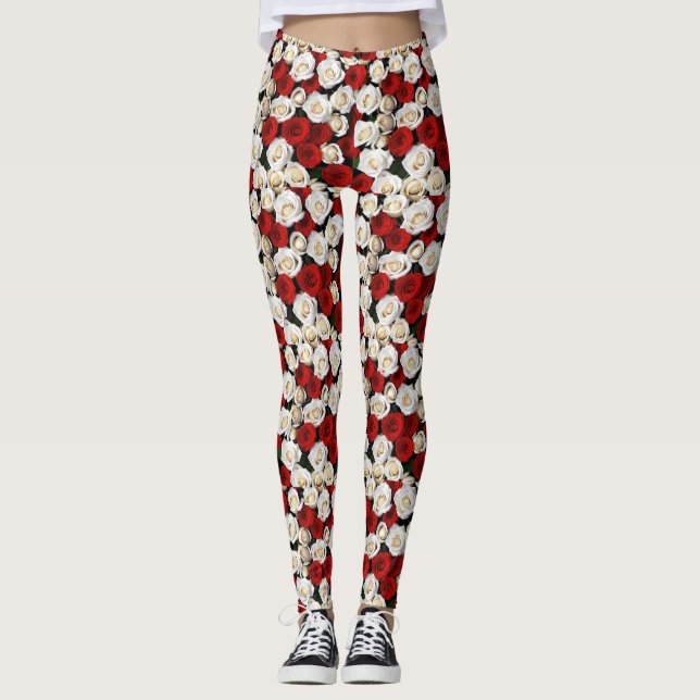 Leggings RosesRougesEtBlanches (Devant)