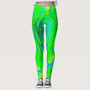 Leggings Rosette de Sedum Succulent Chartreuse Vert Citron