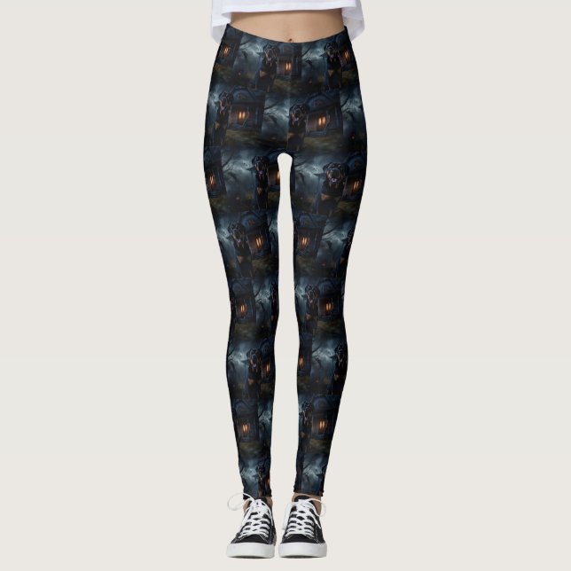 Leggings Rottweiler Halloween Épouvantable (Devant)