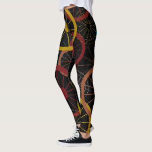 Leggings Roues à bicyclette noir