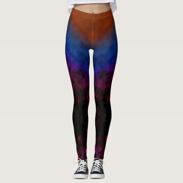 Leggings Rouge au Cosmos (Devant)