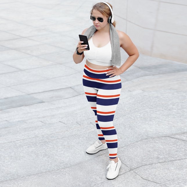Leggings Rouge Avec Bleu (Créateur téléchargé)