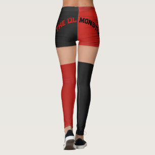Leggings Rouge Black Shorts Knee Chaussettes Nom Roller Der