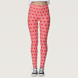 Leggings Rouge Coeur Fun Balloon Motif rose chic