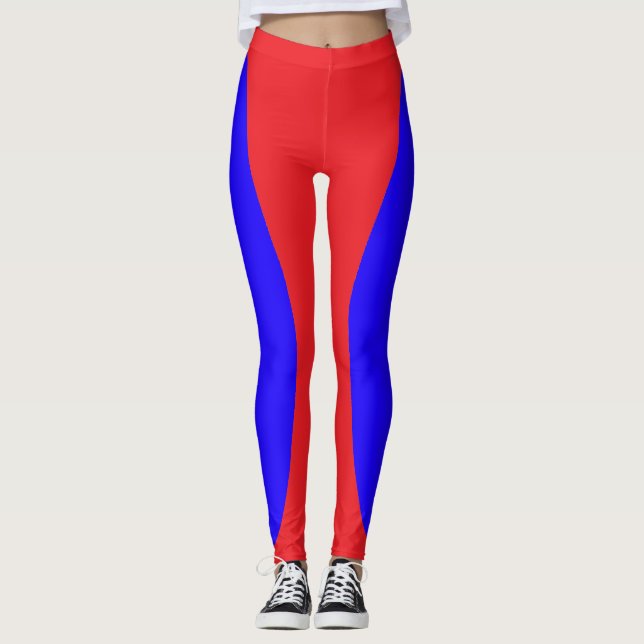 Leggings Rouge Et Bleu (Devant)