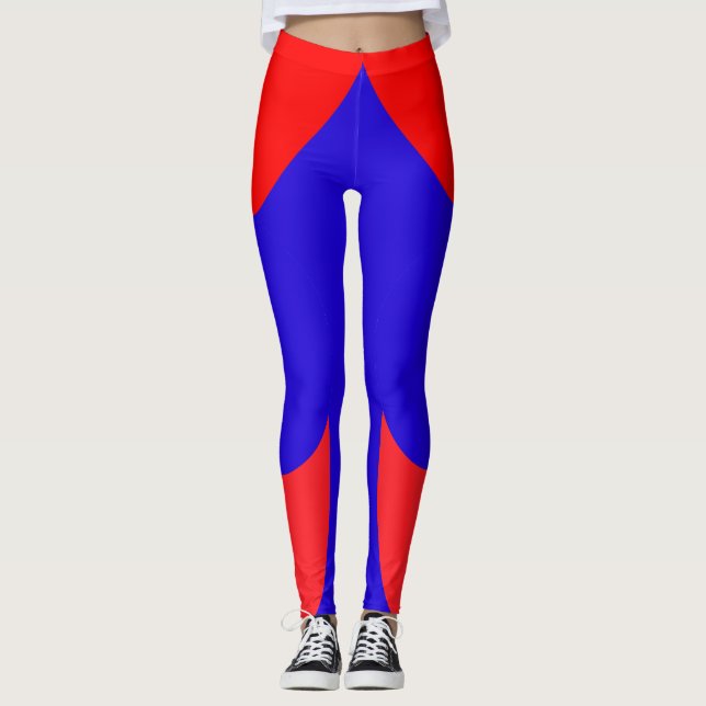 Leggings Rouge et bleu  (Devant)